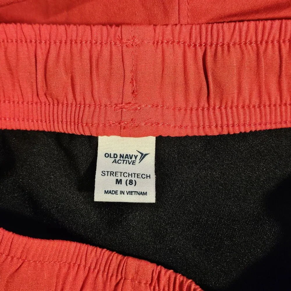Old Navy Active Stretchtech Girls Medium Size 8 Lot of 3 Gray Camo Red